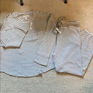 MADEWELL waffle knit pajama set, size: S